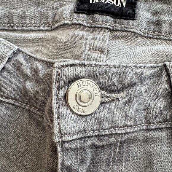 Hudson Jeans Womens Sz 27 Gray Krista Super Skinny Low Rise Preppy Bodycon - Picture 4 of 16